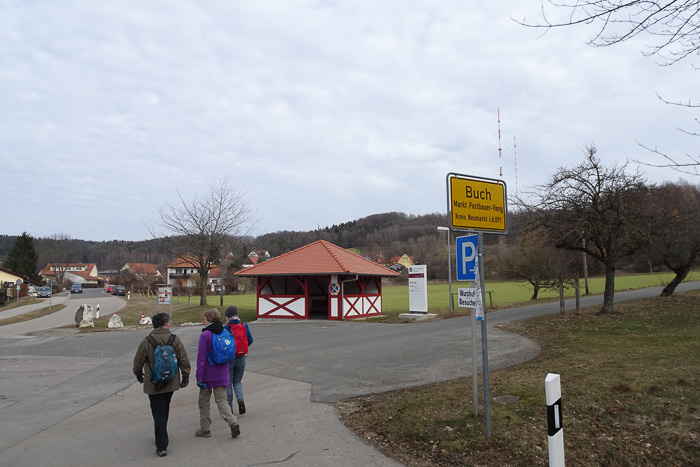 1 km hinter Buch endet die Oberpfalz am 