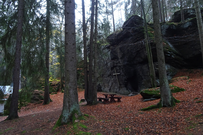 Der höchste Felsen in der Umgebung: Der Ringelstein. 