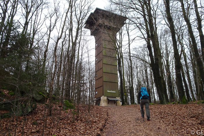 Höhepunkt der Tour ist der Böhmerwaldturm auf dem Weingartenfels, höchster Punkt im Landkreis Schwandorf (898 Meter).