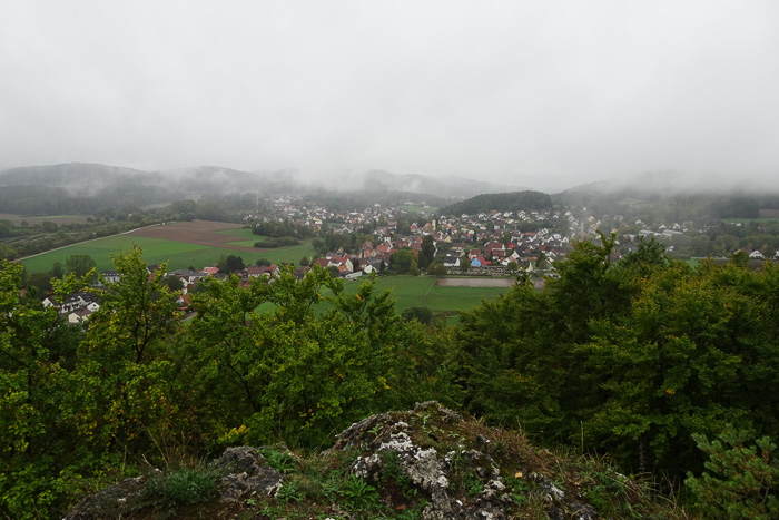 Immerhin 1876 Meter Fernsicht bis Neukirchen.