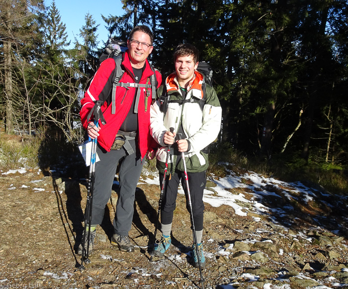 Exakt 12 Uhr auf dem Mittagstein.