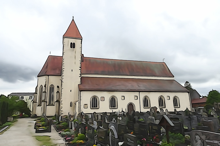 Chammünster, die Keimzelle der Christianisierung der Gegend. 