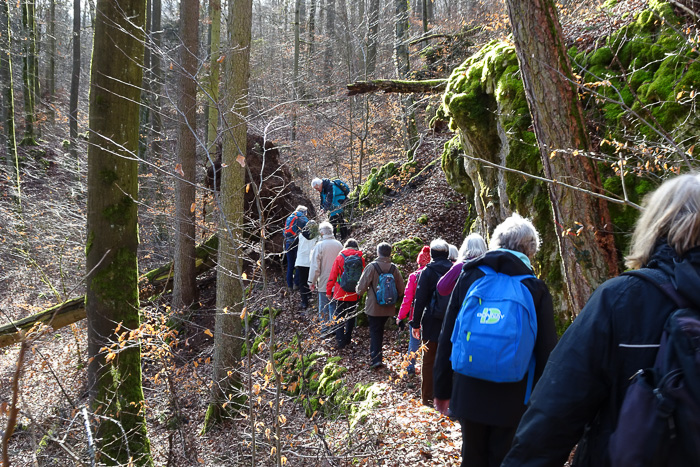 Was staut sich da vorne? Ein Hindernis?