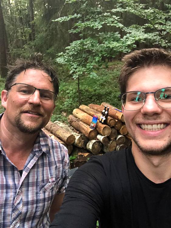 Während das Wasser kocht ist Zeit für ein Selfie. 