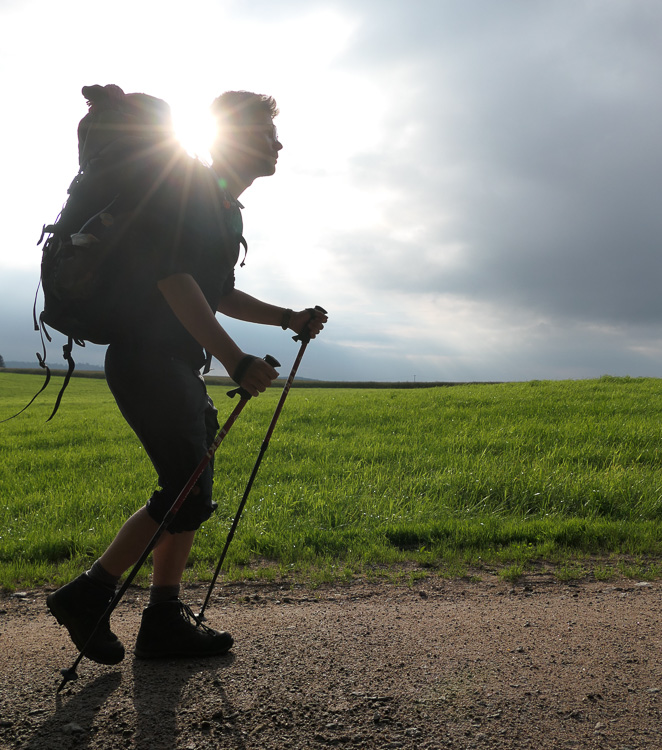 Start in den dritten Tag. Noch 14 Kilometer bis Pösing.