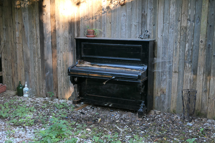 Besagter Teilnehmer versuchte sich hier als Pianist. Mit wenig Erfolg. Er gab der unsachgemäßen Lagerung des Instruments die Schuld.