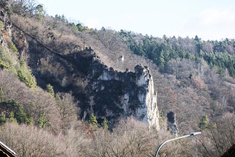Heute sehen wir die Felsen vom Hanselberg.