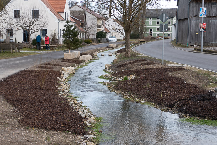 In Darshofen wurde der Kerschbach renaturiert. 