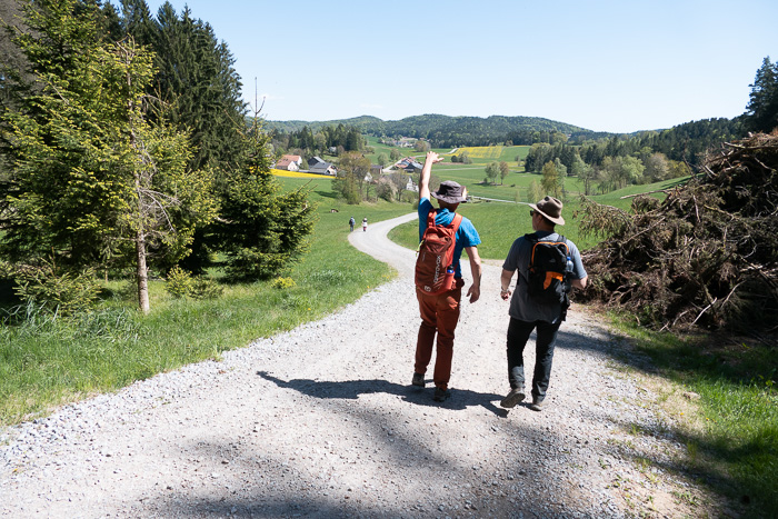 Auf dem Rückweg werden Vergleiche erstellt. 