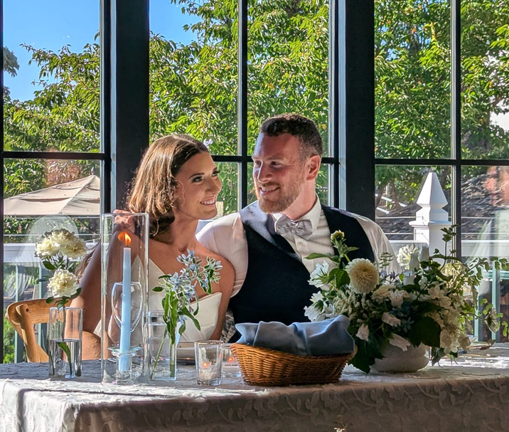 Introducing the newlyweds: Angela and David