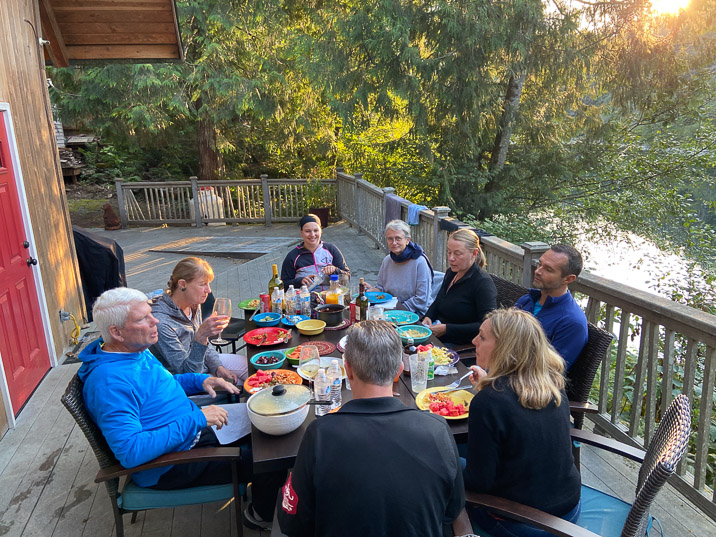 The veranda is perfect for a charming dinner with family and friends.
