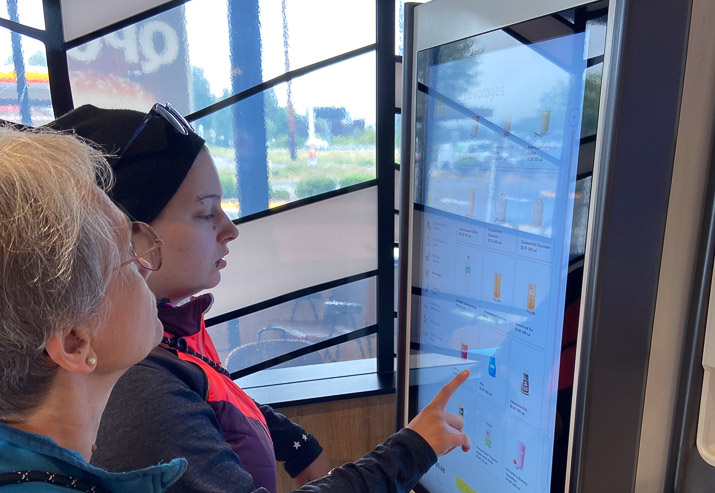 Today's first lesson: How to order food at McDonald's. 