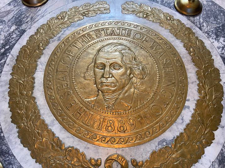 With George Washington in its center, of course.