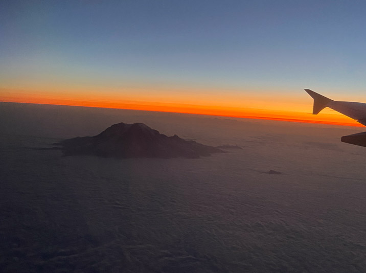 Good bye Mount St. Helens (if I'm not mistaken).