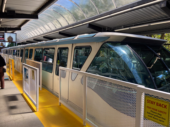 We do it by Monorail, which was built in 1962 for the Century 21 Exposition.