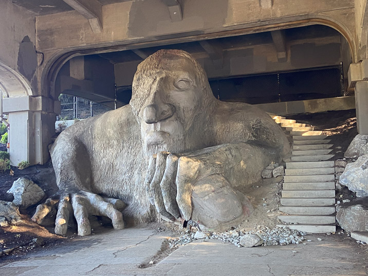 In northern Seattle we find the Fremont Troll.