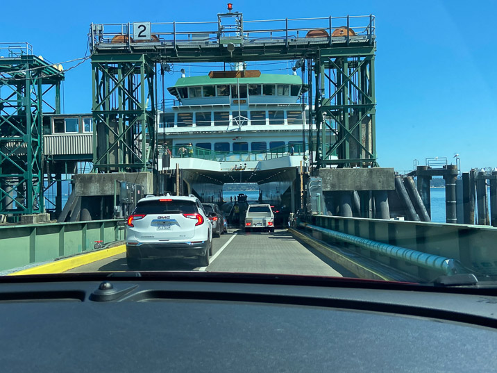 Actually, it's a big ferry. Bigger than expected.