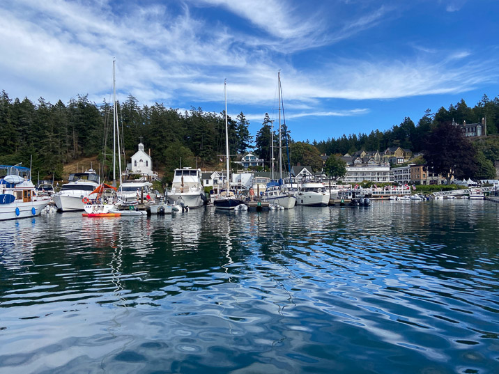 This is Roche Harbor, where the wedding will take place in two days.
