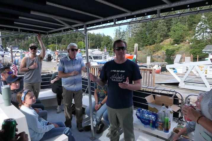 Please meet the captain of the boat. He knows where he can find the whale.