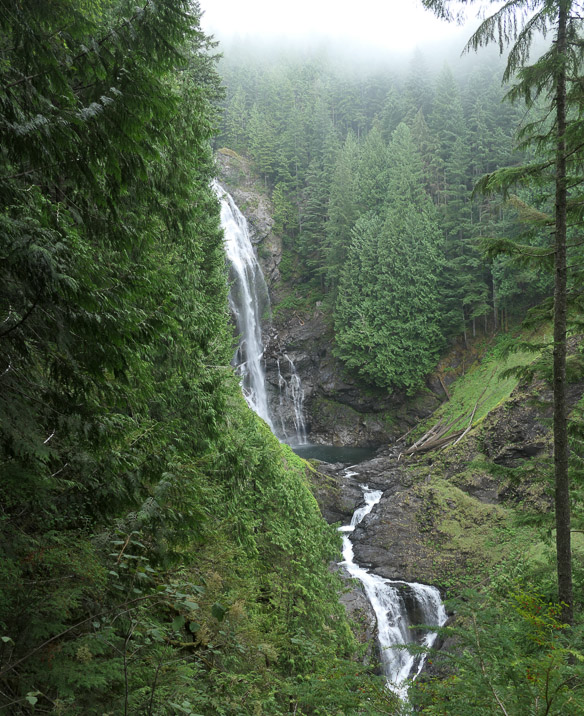 That's Wallace Falls. In perfect morning mist.
