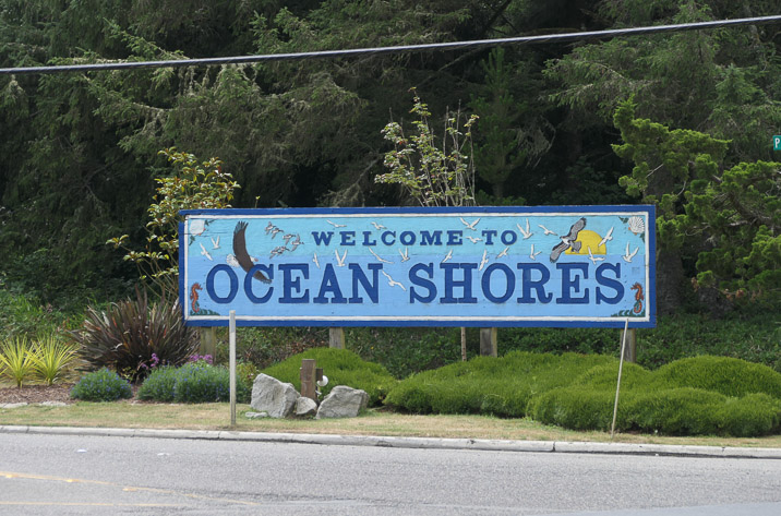 Now we're as far west as we can possibly get. Ocean Shores.