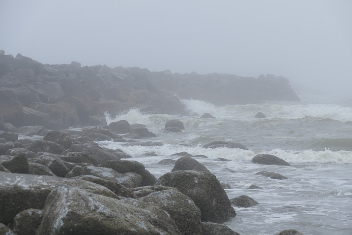 And stormier when the high tide comes in.