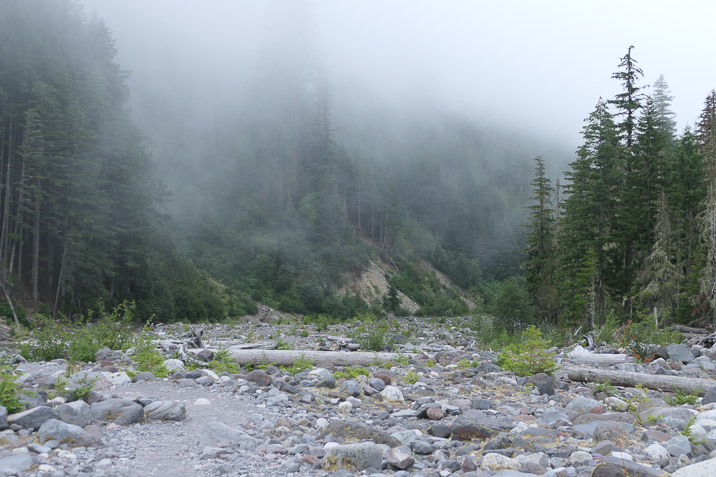 You need to cross the Nisqually River first.
