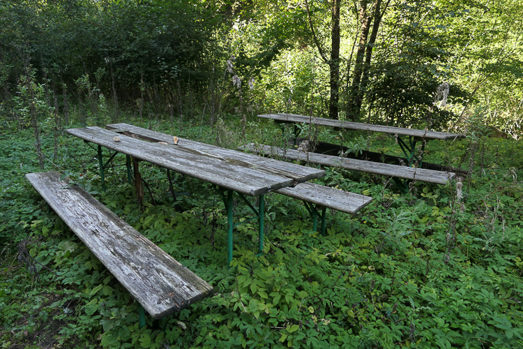 Picknick-Besucher gibt's hier schon lange keine mehr.