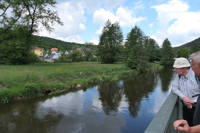 Start in Pielenhofen. Eine kleine Windhose auf der Naab hatte unser Interesse geweckt.